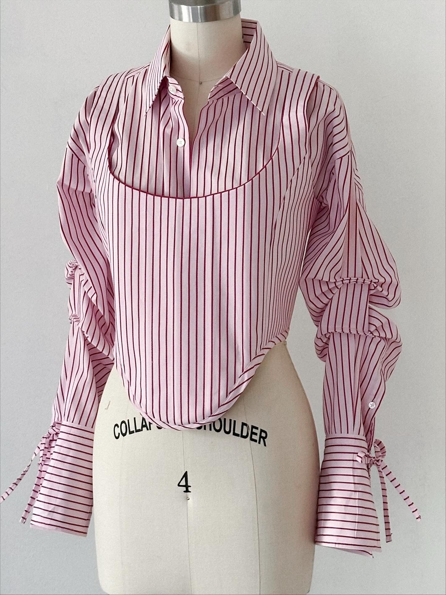 reimagined custom corset + shirt set