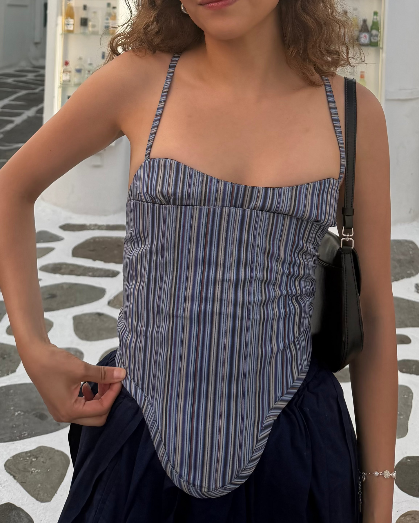 reimagined custom corset + shirt + bralette set