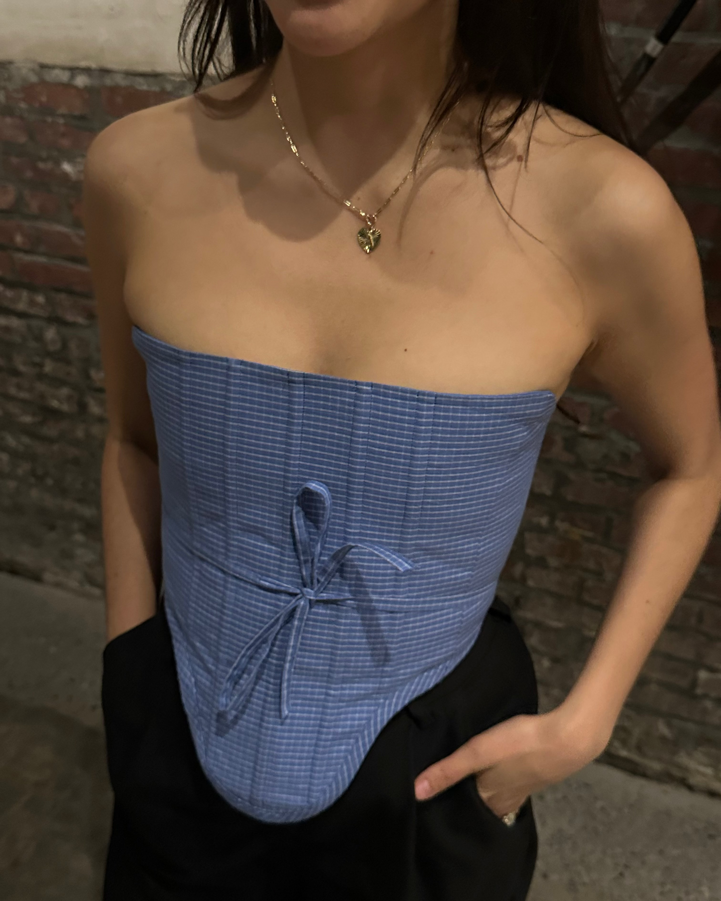 reimagined custom corset + shirt set