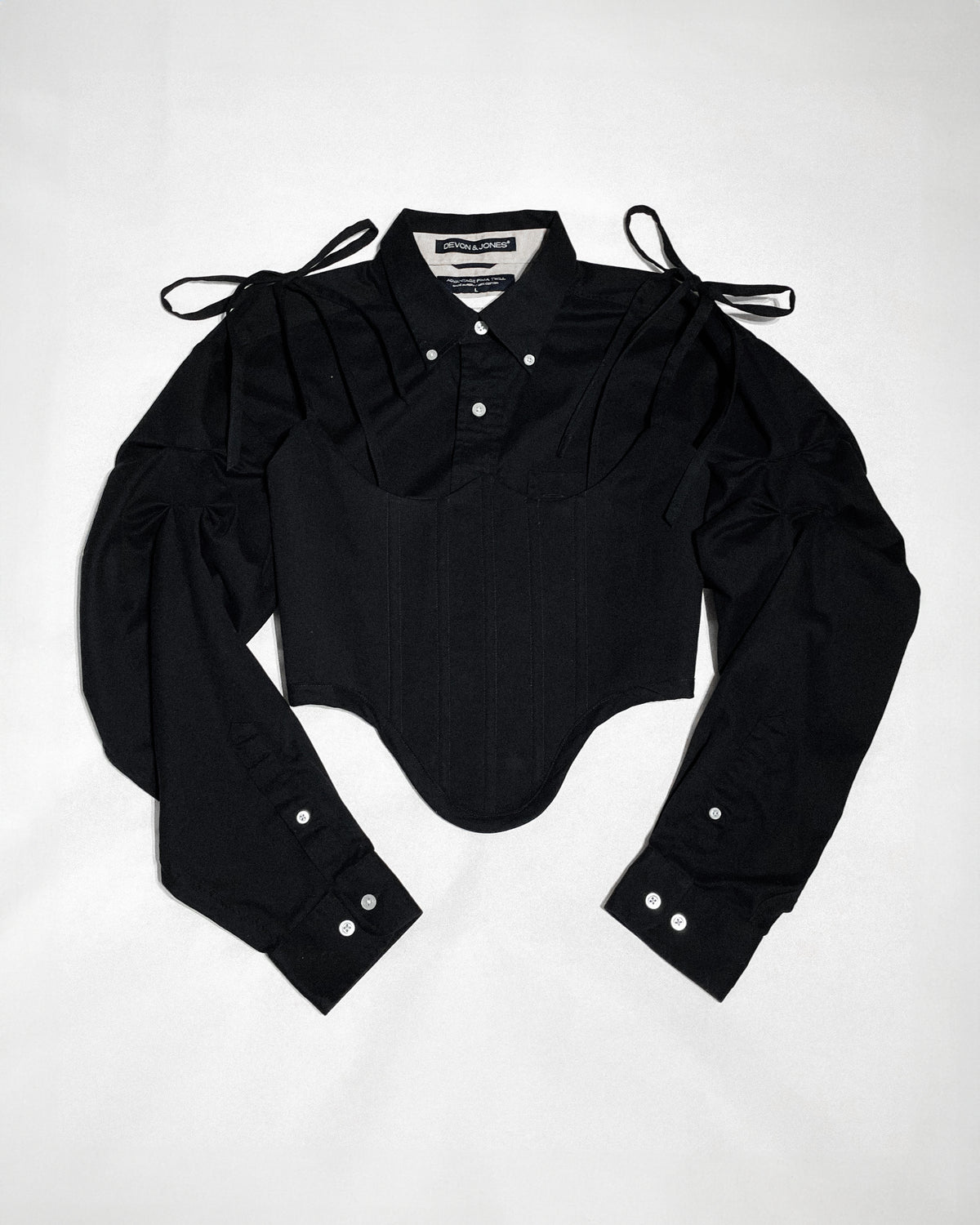 reimagined custom corset + shirt set - Mariana