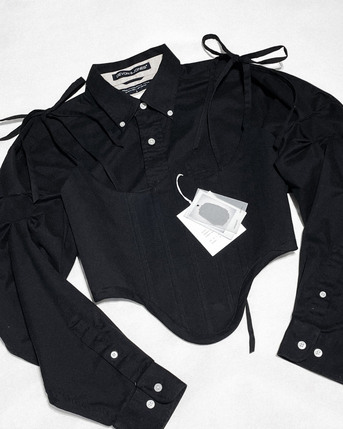 reimagined custom corset + shirt set - Mariana