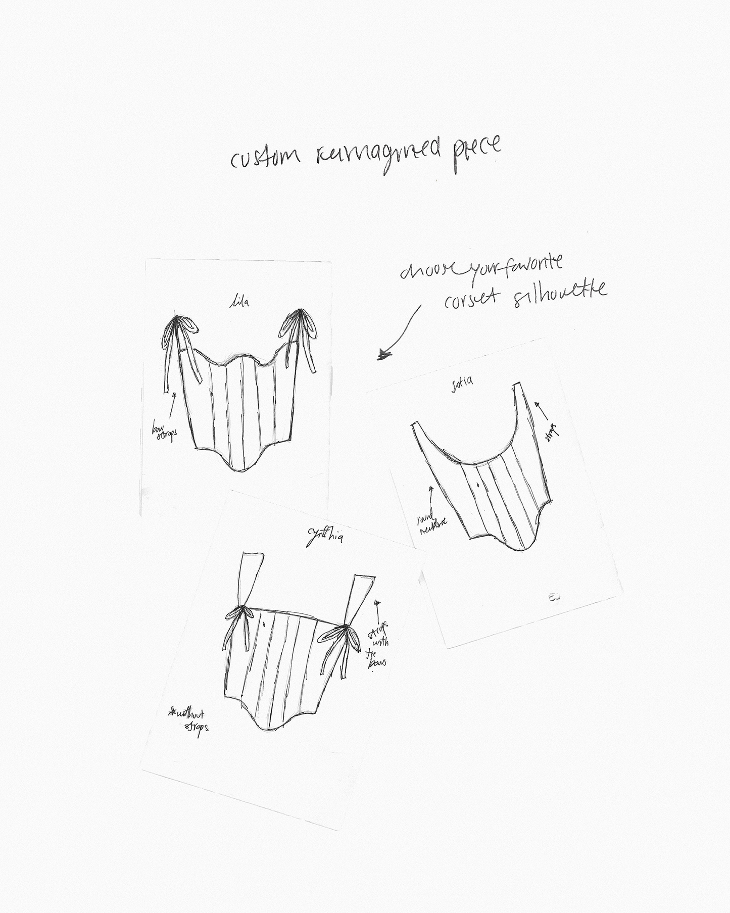 reimagined custom corset + shirt set